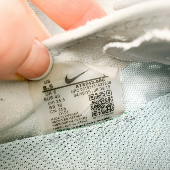 Nike Womens 8.5 Gray Zoom X Pegasus Turbo 2 Shoes - Picture 8 of 9